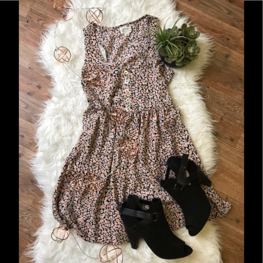 Floral Skater LA Hearts
